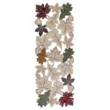 Happy Fall Leaves Cutwork Allover Fabric Centerpiece