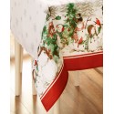 Snowman Winterland Holiday Snowflake Rectangle Tablecloth 60