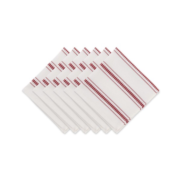 Design Import Zig Dobby Stripe Napkin, Set of 6