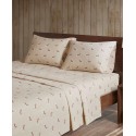 Printed Flannel 3-Pc. Sheet Set, Twin