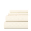 Expressed In Embossed by The Home Collection Checkered 3 Piece Bed Sheet Set, Twin