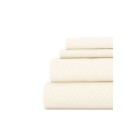 Expressed In Embossed by The Home Collection Checkered 3 Piece Bed Sheet Set, Twin