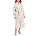 Women's Belted Cardinal-Print Robe