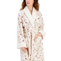 Women's Belted Cardinal-Print Robe
