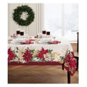 Poinsettia Garlands Table Linens Collection