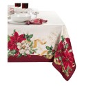 Poinsettia Garlands Table Linens Collection