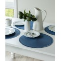 Fringed Round Placemat, Set of 4