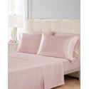 Microfiber 5-Pc. Sheet Set with Satin Pillowcases and Satin Hair-Tie, Twin