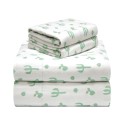 Whimsical Printed Flannel Sheet Set, Twin