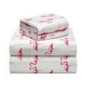 Whimsical Printed Flannel Sheet Set, Twin