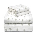 Whimsical Printed Flannel Sheet Set, Twin