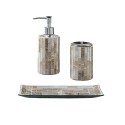 Mosaic 3pc Bath Accessory Set