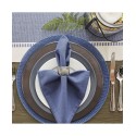 Design Import Floral Woven Round Placemat, Set of 6