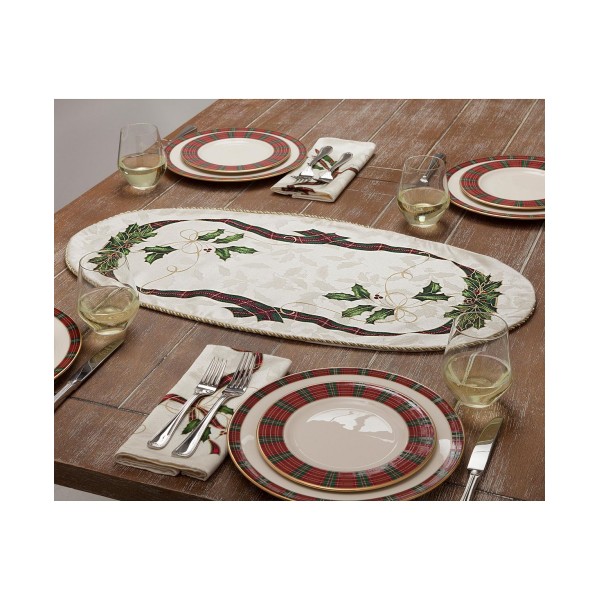 Set of 4 Holiday Nouveau Napkins