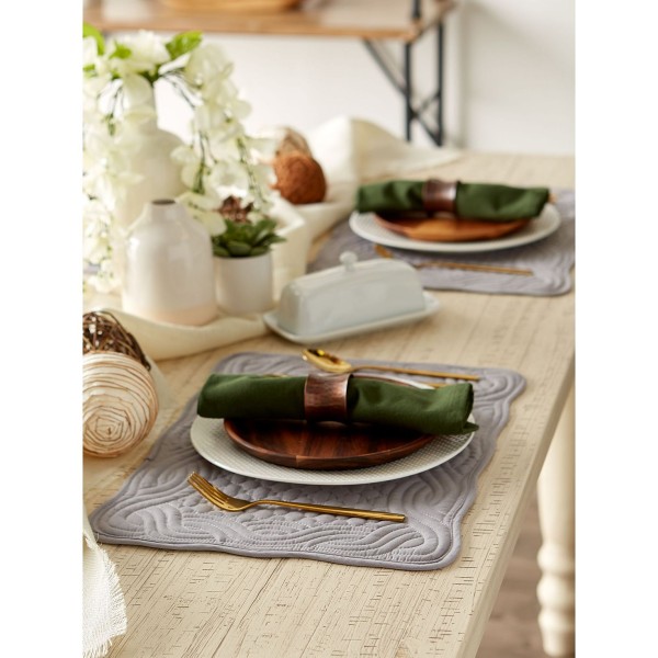 Design Import Quilted Farmhouse Placemat, Set of 6