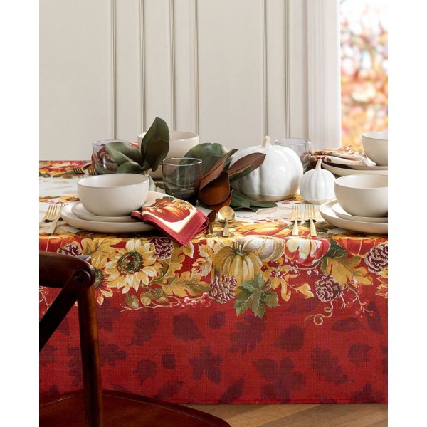 Swaying Leaves Double Border Tablecloth Collection