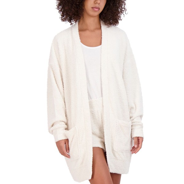 Women's Chenille Cardigan & Scrunchie Set