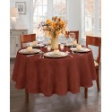 Elegant Woven Leaves Jacquard Damask Tablecloth, 70