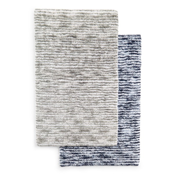 Textured Stripe Bath Rug, 22