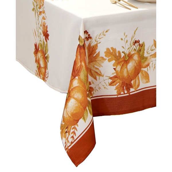 Pumpkin Fall Rectangle Tablecloth 60