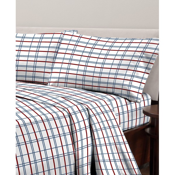 Printed Microfiber 3 Pc. Sheet Set, Twin