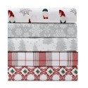 Holiday Printed 3-Pc. Sheet Set, Twin