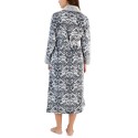 Women's Plush Floral Scroll Wrap Robe
