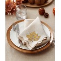 Happy Fall Leaves Cutwork Napkins Set of 4