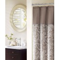 Jacquard Beaded Shower Curtain, 72