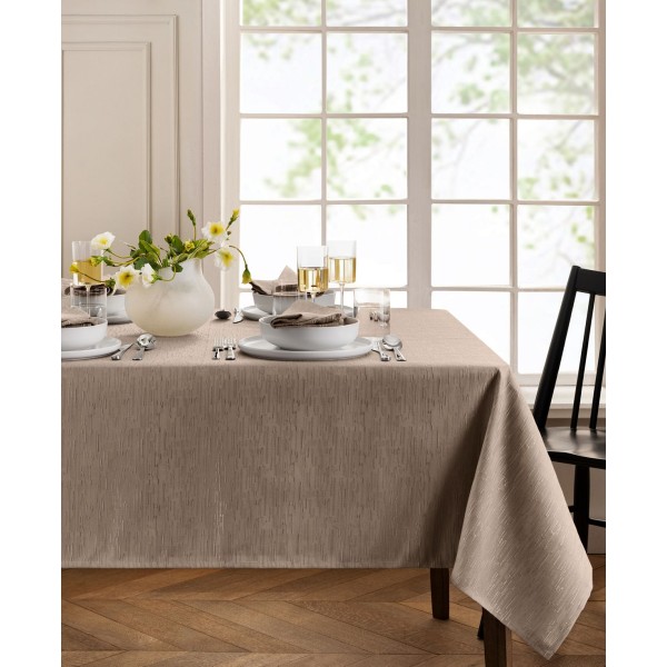 Solid Texture Water and Stain Resistant Tablecloth, 60