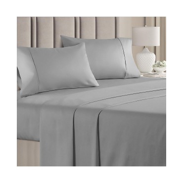 4 Piece 100% Cotton 400 Thread Count Sheet Set - 4 Piece 100% Cotton ...