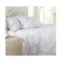 Ultra-Soft Floral or Solid 4-Piece Sheet Set