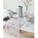 Glistening Poinsettias Metallic Table Runner, 13