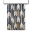 Alpine Chevron Stripe Cotton Shower Curtain, 72