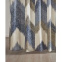 Alpine Chevron Stripe Cotton Shower Curtain, 72